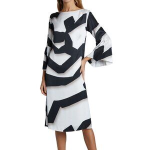 BNWT SS20 DRIES VAN NOTEN DANZ FLARE SLEEVE MID DRESS 34
